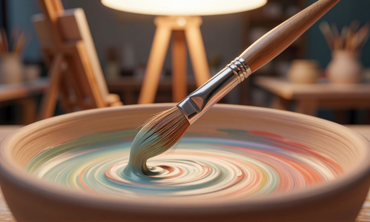 brush in paint