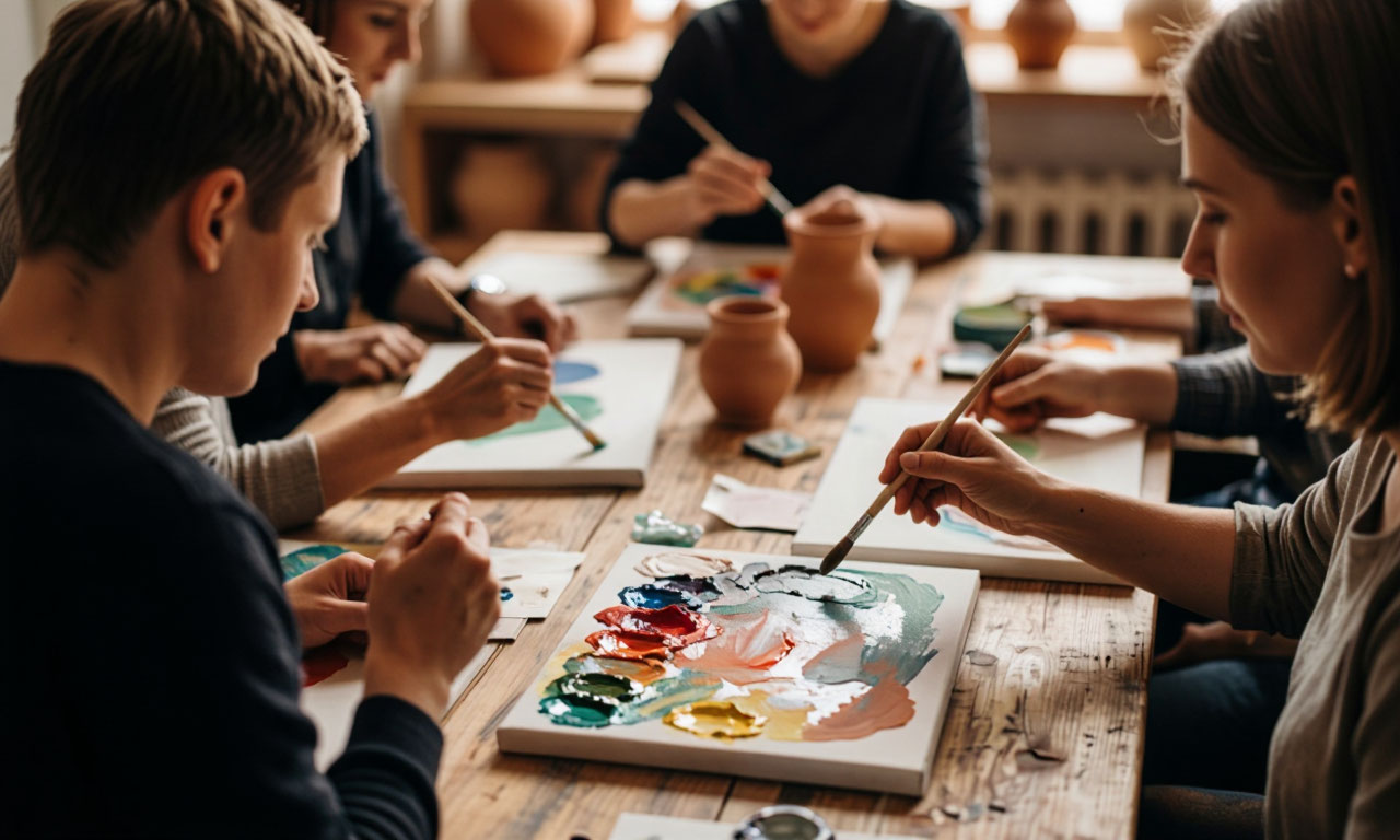 group painting event